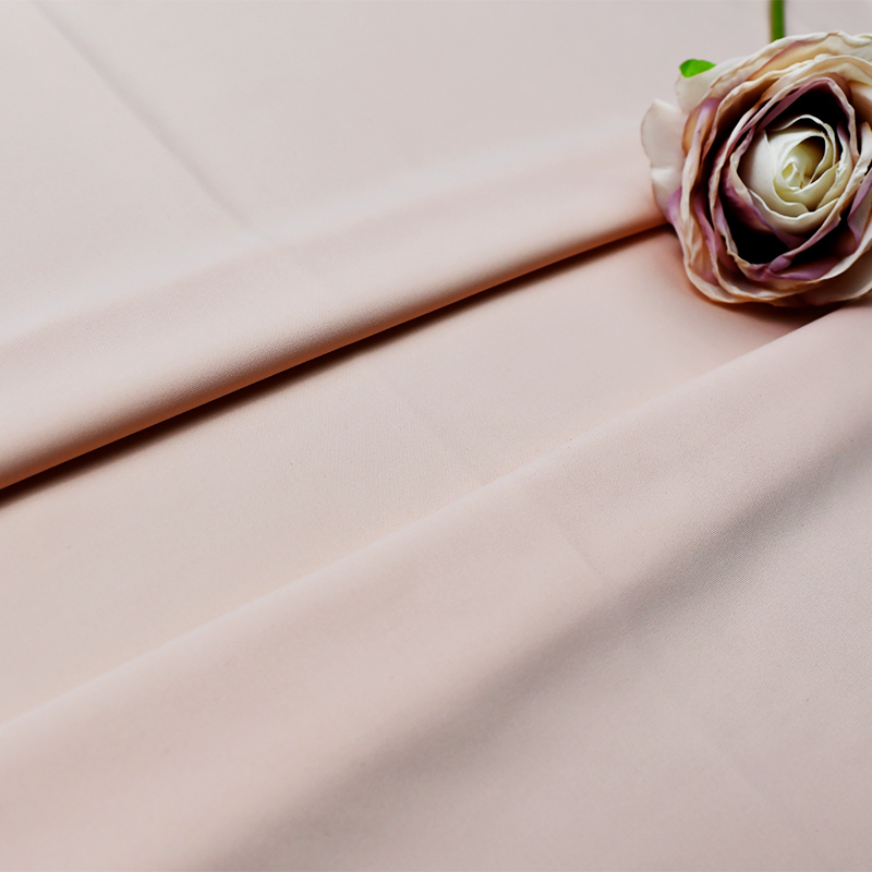 پارچه دو رو بافتنی 66% نایلون 34% پارچه لباس یوگا اسپندکس