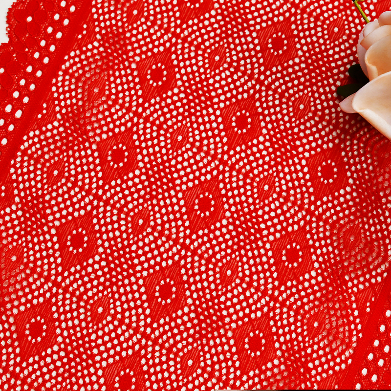 توری توری گلدار سفید کشدار 23 سانتی متری تولید کننده حرفه ای توری زنانه 0309#