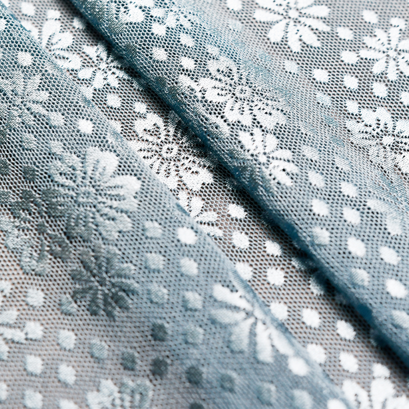 پارچه توری استرچ گل با کیفیت بالا برای لباس زیر زنانه و لباس 1005#