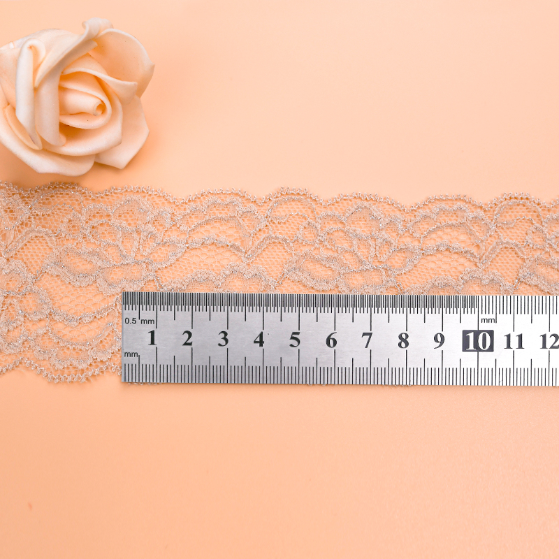 6.5 سانتی متر دامن توری زنانه سجاف کوچک لوازم جانبی لباس زیر نایلون توری الاستیک 106888#