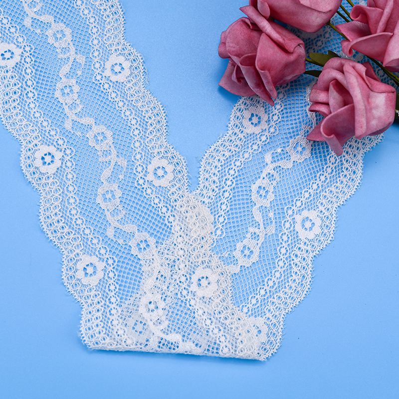 توری توری نایلونی کشدار 8 سانتی متری توری نایلونی نایلونی توری اسپندکس برای سوتین و لباس زیر تزیین عروسی 02201#