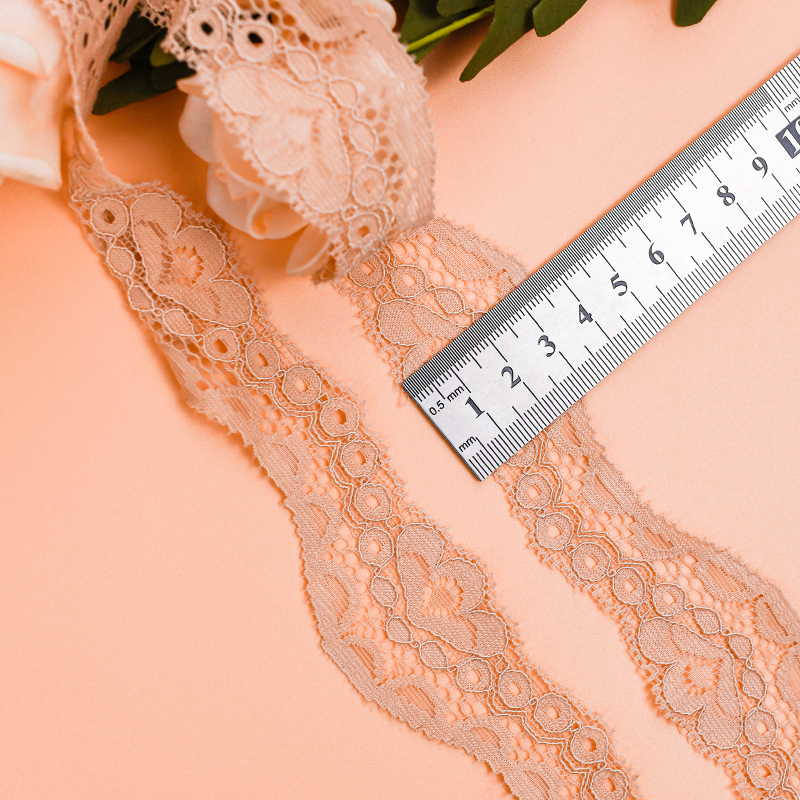 3.5 سانتی متر دامن توری زنانه سجاف کوچک لوازم جانبی لباس زیر نایلون الاستیک توری 106038#