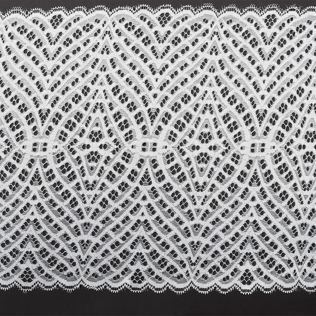 توری آماده استوک با کیفیت بالا 22.5 سانتی متر توری گلدار الاستیک زنانه 5239#