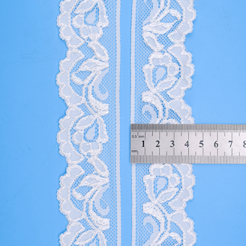 4.5 سانتی متر دامن توری زنانه سجاف کوچک لوازم جانبی لباس زیر نایلون الاستیک توری 106694#