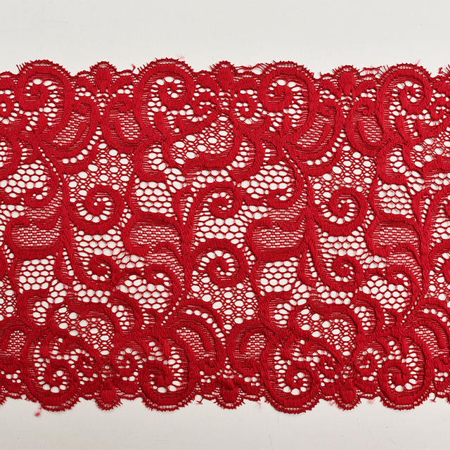 توری توری مشبک الاستیک 17.5 سانتی متری پارچه توری اسپندکس توری الاستیک لباس زیر زنانه سوتین 0747#