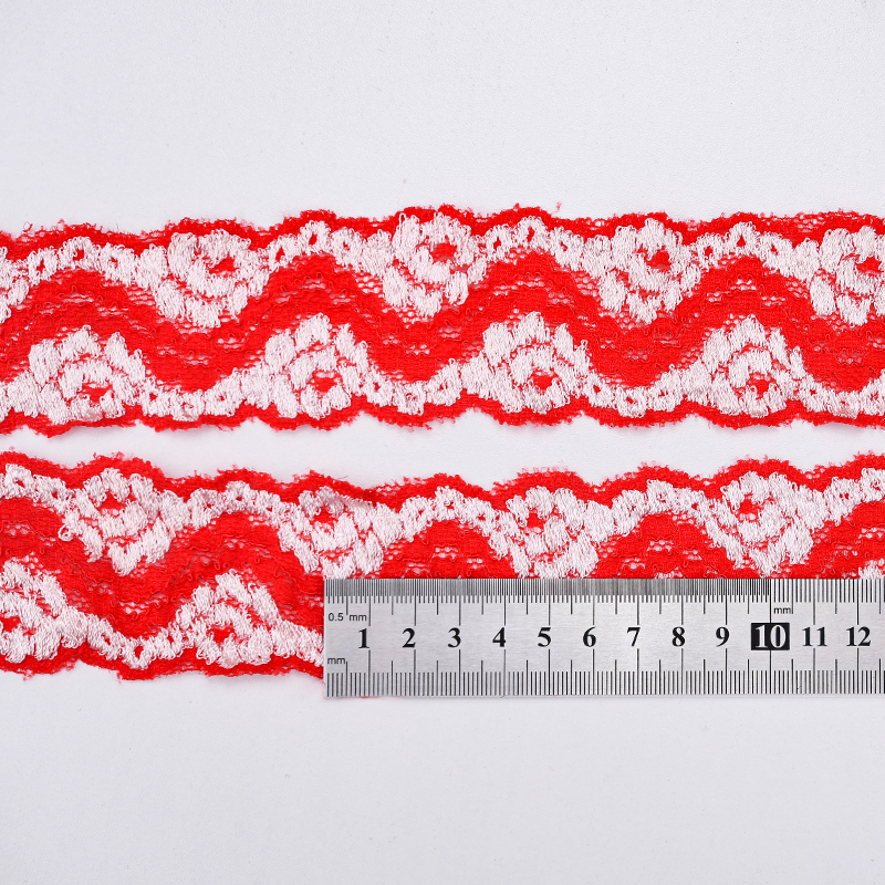 5.3 سانتی متر دامن توری زنانه سجاف کوچک لوازم جانبی لباس زیر نایلون الاستیک توری 1177#