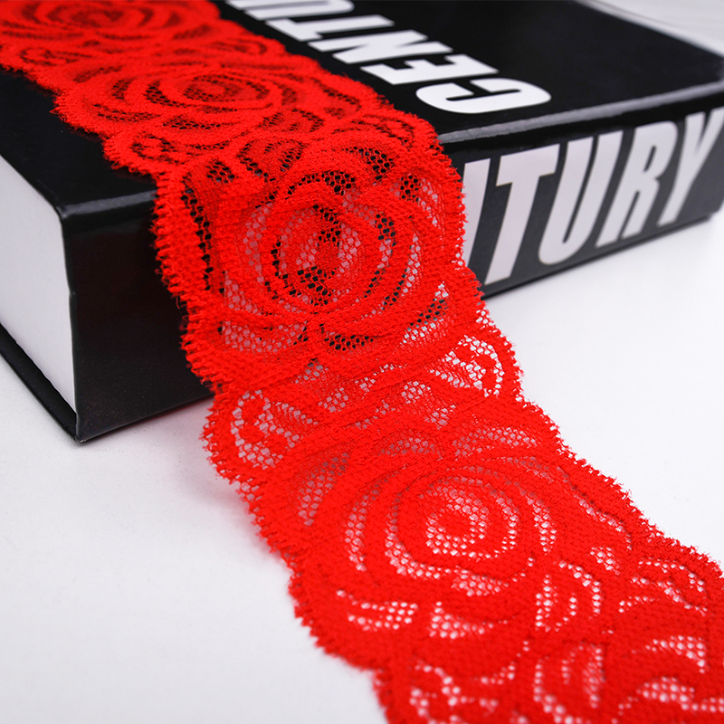 توری توری نایلونی کشدار 7 سانتی متری توری نایلونی توری نایلونی اسپندکس برای سوتین و لباس زیر تزیین عروسی 116220#