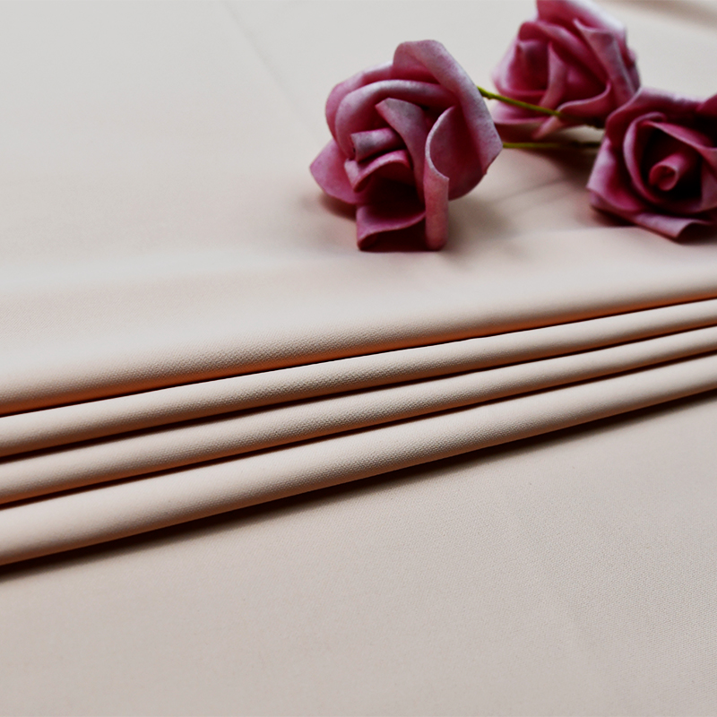 پارچه دو رو بافتنی 66% نایلون 34% پارچه لباس یوگا اسپندکس