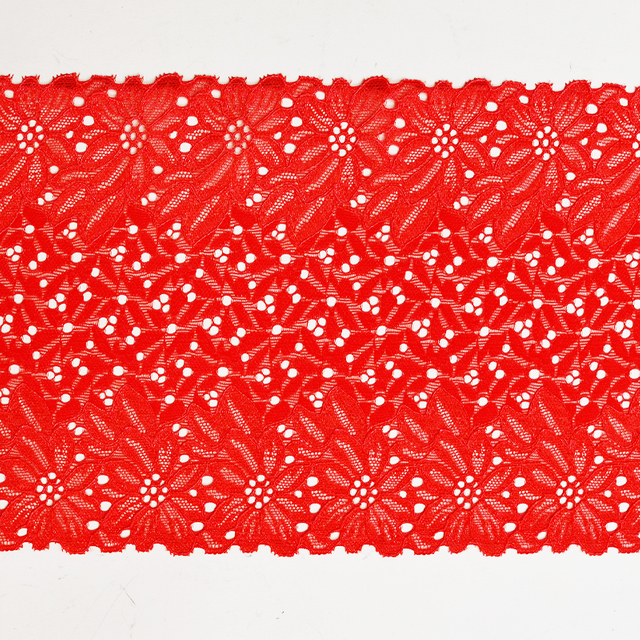 بند بند زیر زنانه گلدار کشدار توری زیبا 18 سانتی متری 7115#